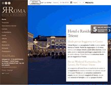 Tablet Screenshot of hotelroma-trieste.it